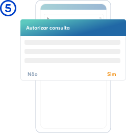 Imagem do aplicativo FGTS com a opcao de autorizar a consulta do banco Agibank.